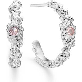 Studio Z - Chamber øreringe i sølv m pink zirkonia