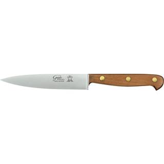 Güde Karl Güde Spickmesser 13 cm - CVM-Messerstahl - Griffschalen Pflaumenholz - Braun,Silber