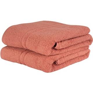 Gæstehåndklæde - 30x50 cm - Coral - 100% Bomulds håndklæde - Ekstra blødt