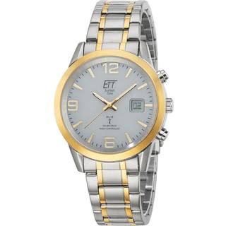 ETT Eco Tech Time EGS-11501-42M Funk-Solar Herren-Armbanduhr Basic Bicolor