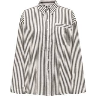 Saga Stribet Skjorte - Brun - XS - ONLY