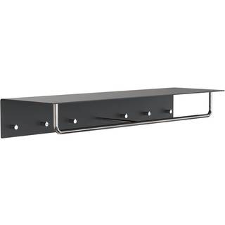 Coat Rack 100 cm - Knagerække, Farve Sort / Poleret stål