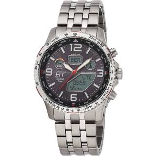 ETT EGT-11572-21M Herrenuhr Solar Titan Funkuhr 43mm 10ATM