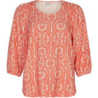 IN FRONT Georgie Bluse, Farve: Orange, Størrelse: S, Dame