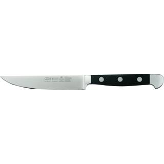 Güde Alpha Porterhouse Steakmesser 12 cm - Griffschalen Hostaform - Schwarz,Silber