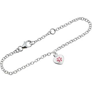 Armbånd m. hjerte og blomst