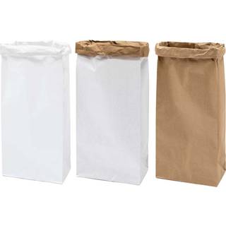 Paper Poetry Maxi-Blockbodenbeutel XL 76x32x18cm 1 Stück - Weiß-Braun
