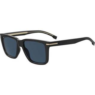 Hugo Boss Mand BOSS 1598/S 807/KU Solbriller Plast Sort Blå Firkantet