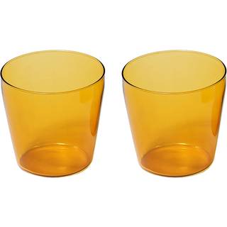 NINE - Milk set of 2 glasses Yellow - Drikkeglas - Julien Renault - Gul
