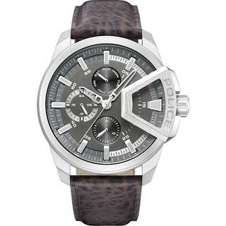 Police Underlined Black Leather Strap Watch - W44144