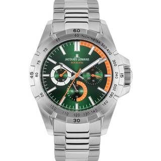 Jacques Lemans Chrono Sport 42-11H - Herre - 42 mm - Analog - Quartz - Mineralglas