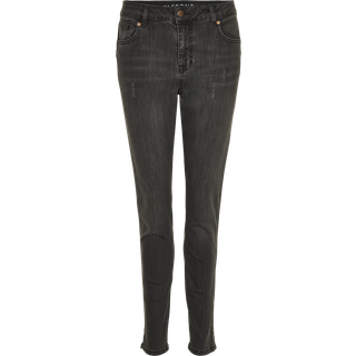 IN FRONT June Jeans, Farve: Dark Grey, Størrelse: 46, Dame