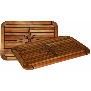 Bordplade i teak Eurodesign Square, rektangulær, 60 x 37 cm
