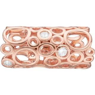 Christina Charm til læderarmbånd Champagne Love i rosa forgyldt