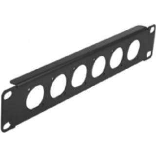 Delock 10″ D-Type Patch Panel - 6 Port - Sort