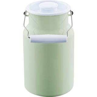 Riess Classic Pastell Milchkanne 2,0 L nilgrün - Emaille mit Deckel - Grün