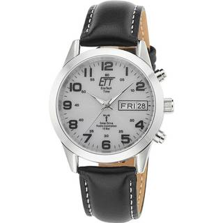 ETT Eco Tech Time EGS-11436-12L Herrenuhr Funk-Solar mit Lederband Gobi