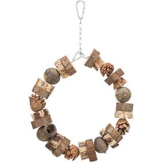 Trixie Ring swing wood/pine cone ø 18 cm