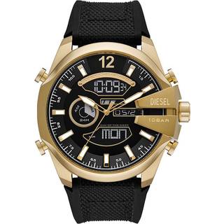 Diesel DZ4634 Mega Chief Black Silicone Strap Watch - W11277