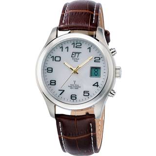 ETT EGS-11333-60L Solar Drive Funkuhr Basic Herrenuhr 39mm 5ATM
