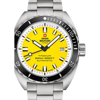 Swiss Military SMA34100.05 Diver Titanium Automatik Herrenuhr 42mm 30ATM