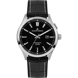 Jacques Lemans 1-2130A Hybromatic Herrenuhr 42mm 10ATM