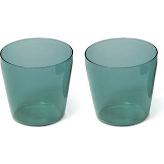 NINE - Milk set of 2 glasses Aqua - Drikkeglas - Julien Renault - Blå