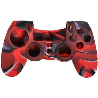 Silikonegreb til controller, Playstation 4, Camouflage Red