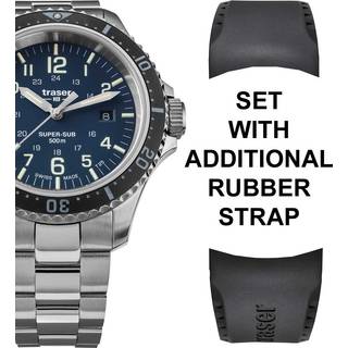 Traser H3 109373 P67 T25 SuperSub Set Blue Herrenuhr 46mm Taucheruhr 50ATM
