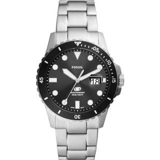 Fossil FS6032 Fossil Blue Sort/Guldtonet stål Ø42 mm