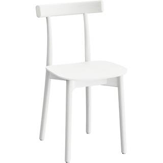 NINE Skinny Wooden Spisebordsstol Hvid/Ask