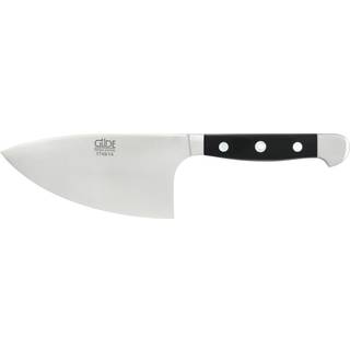 Güde Alpha Kräutermesser Shark 14 cm - CVM-Messerstahl - Griffschalen Hostaform - Schwarz,Silber