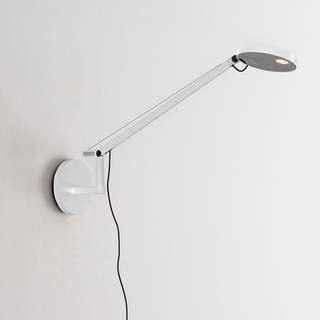 Artemide Designer væglampe Demetra Micro, dæmpbar, Hvid/opal, Arbejdsværelse, Aluminium, Design, Væg spot