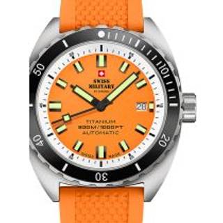 Swiss Military SMA34100.10 Diver Titanium Automatik Herrenuhr 42mm 30ATM