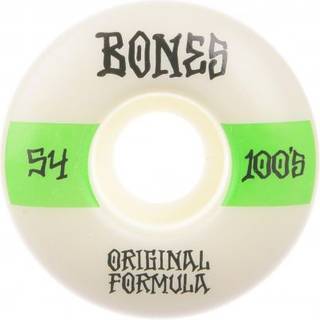 Bones Wheels OG Formula Skateboard Hjul 100 54 Mm V4 Wide 4pk White