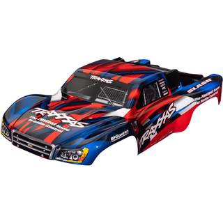 Traxxas - TRX5851R - Body, Slash® 2WD (also fits Slash® VXL & Slash® 4X4), red & blue (painted, decals applied)