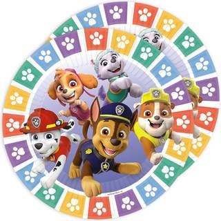 Paw Patrol paptallerkner 8 stk. - Mighty Pups