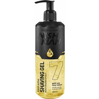 Nishman Shaving Gel 7 Fresh Active Gold One 400 ml