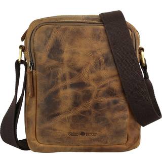 Umhängetasche Leder 21x25cm Vintage 1555 | Greenburry.de
