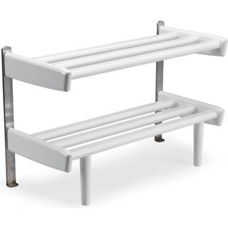 Oscarssons Möbel, Meja Skohylde Gulv 59 cm Hvidlakeret Birk
