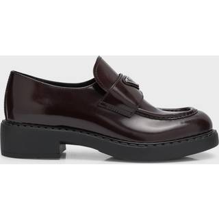 Prada Logo leather loafers - brown - EU 35