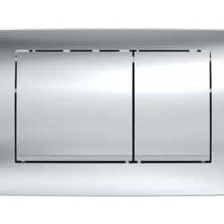 Geberit Twinline30 betjeningsplade til dobbeltskyl: blankforkromet, matforkromet