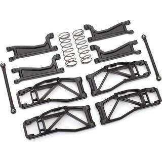 Traxxas - TRX8995 - Suspension kit, WideMaxx, sort (Inkl. bærearme, trækaksler, bagfjedre, toe-in link)