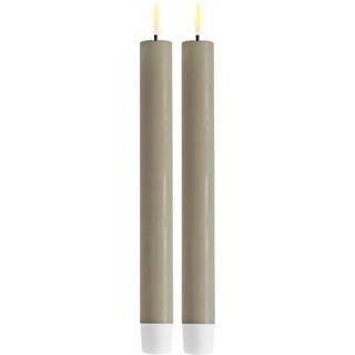 Håndlavede LED-stagelys Real Flame, H 24 cm, 2 stk