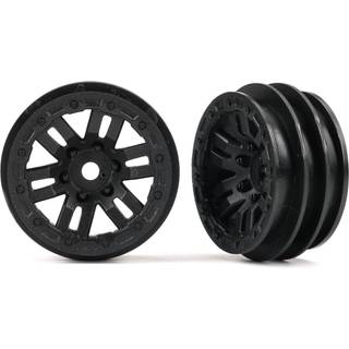 Traxxas 9768 Wheels 12-Spoke Black 1.0 (2)