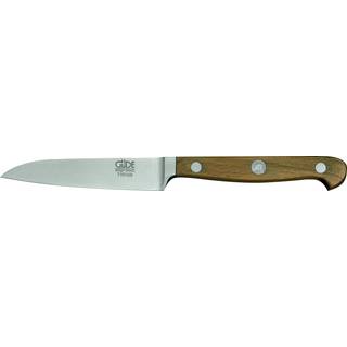 Güde Franz Güde Gemüsemesser 9 cm - CVM-Messerstahl - Griffschalen Pflaumenholz - Braun,Silber
