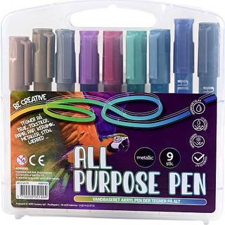 Allround tusser - Metallic, 9 stk