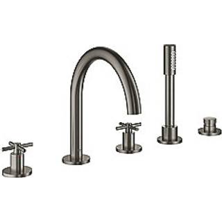Grohe Atrio New badek. 5h 5-huls kar- & brus, Børstet Hard Graphite overdel 1/2'', 90°