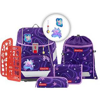 Schulrucksack 2IN1 Plus Set 6tlg. Pegasus Emily Lila