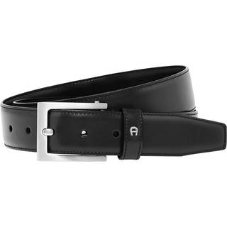 AIGNER Herren Gürtel schwarz Glattleder
